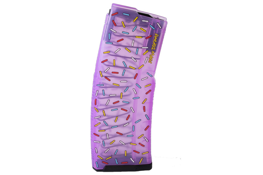 AMEND2 AR15 5.56 NATO 30 Round Factory Magazine with Pink Sprinkle Donut Finish